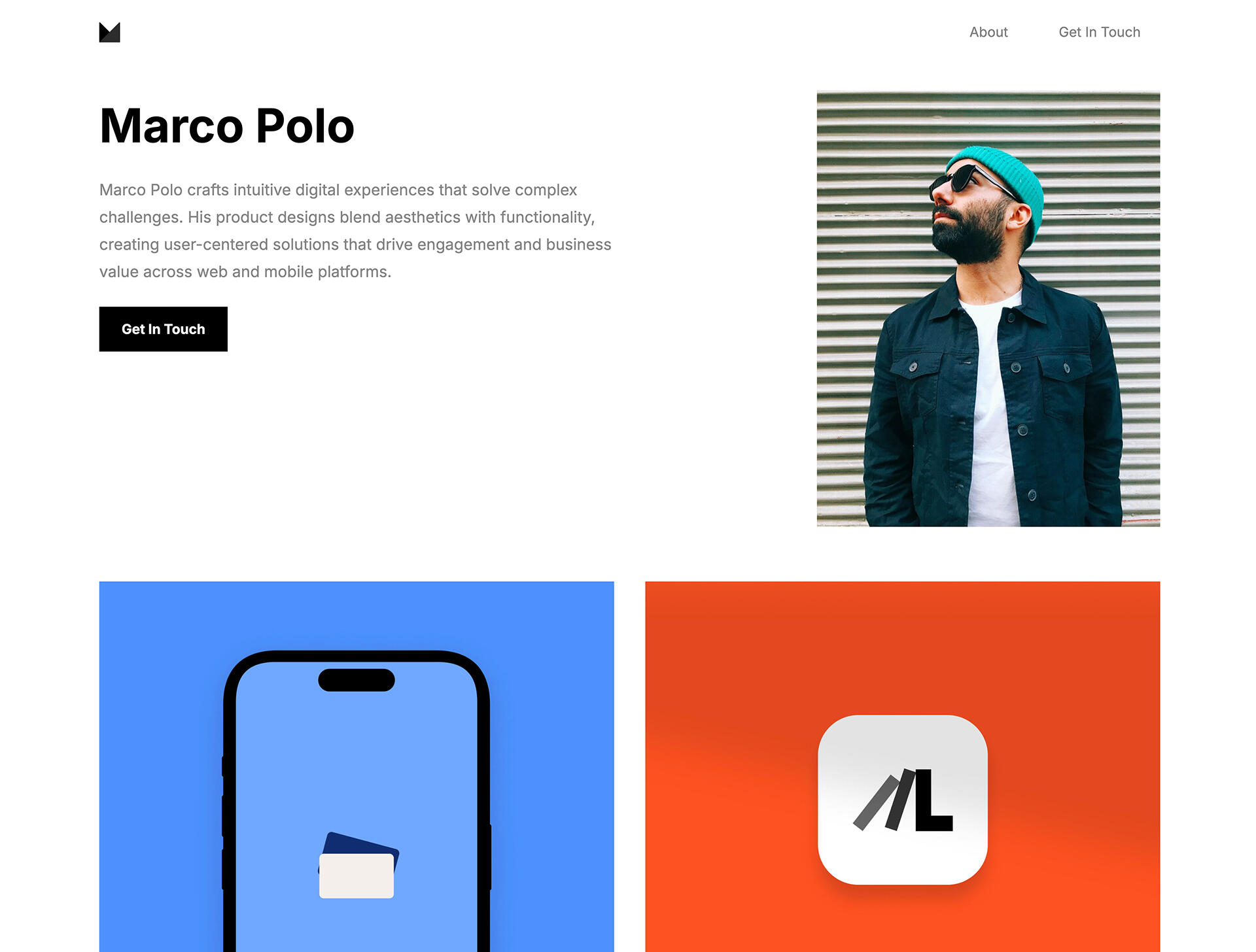 Carrd Portfolio Template - Case Folio